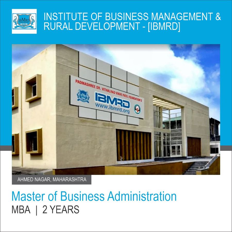 Institute of Business Management and Rural Development  [Ibmrd]