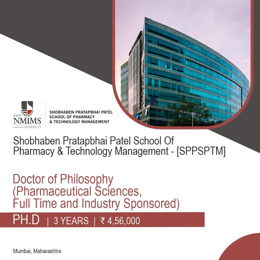 Shobhaben Pratapbhai Patel School Of Pharmacy & Technology Management - [SPPSPTM], Mumbai