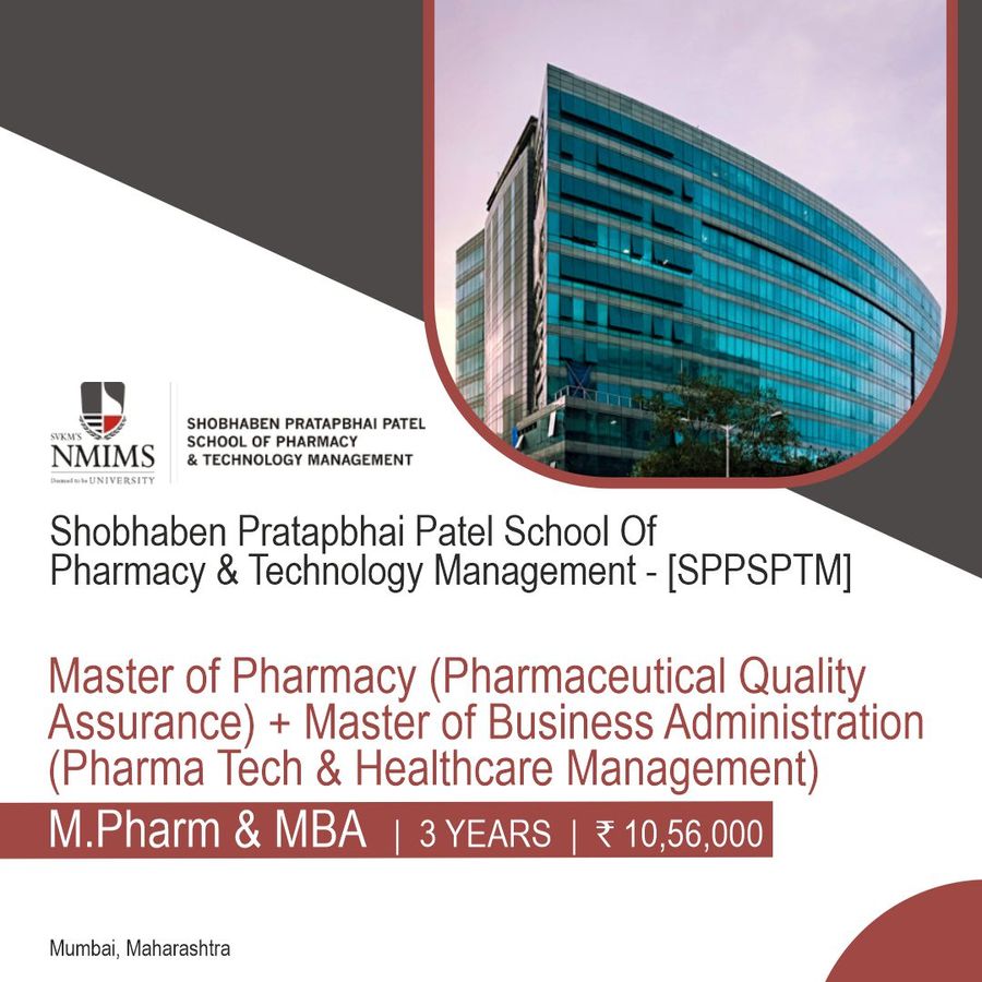 Shobhaben Pratapbhai Patel School Of Pharmacy & Technology Management - [SPPSPTM], Mumbai
